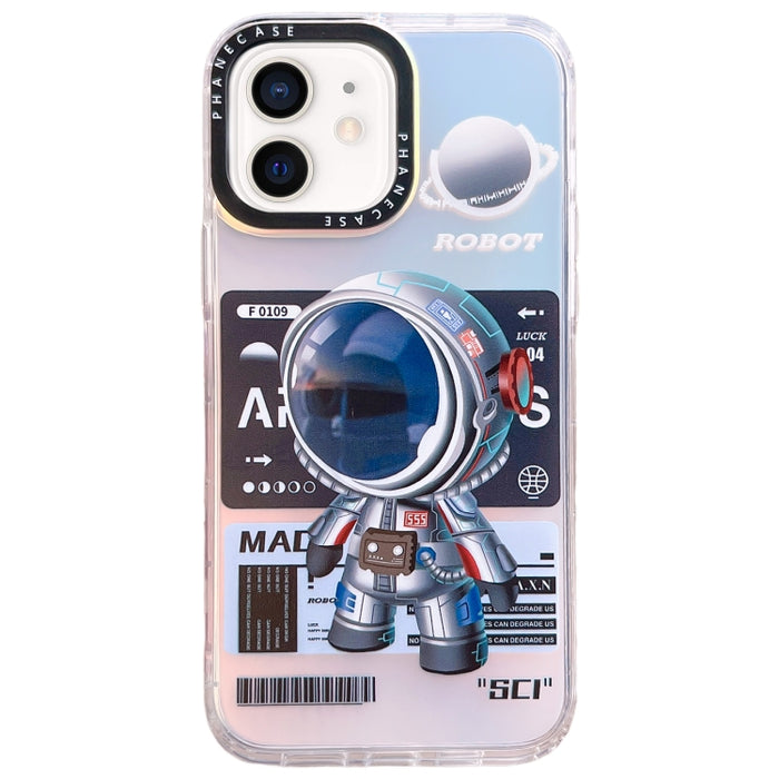 Estuche para teléfono TPU con patrón de astronauta mecánico