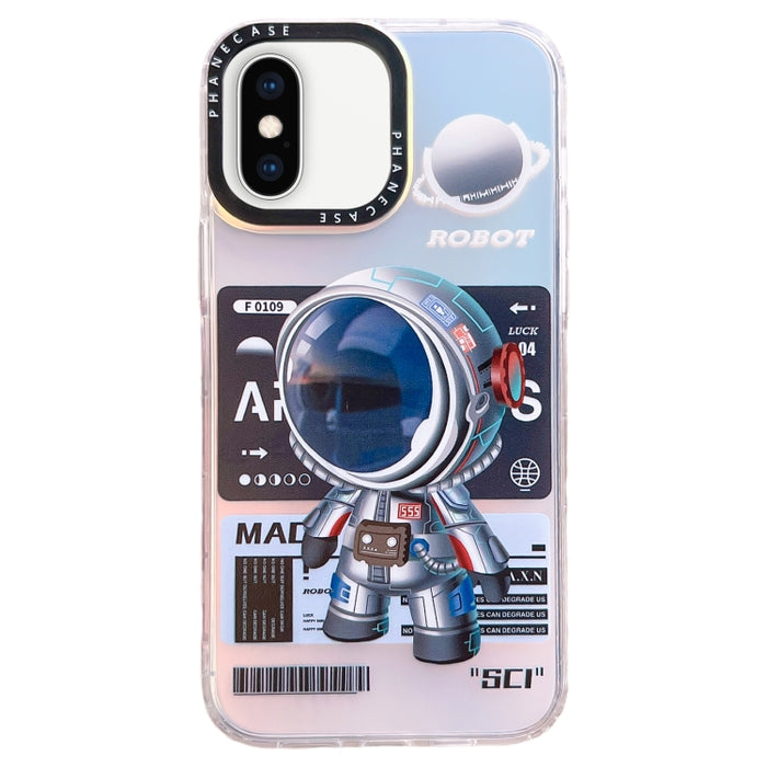 Estuche para teléfono TPU con patrón de astronauta mecánico