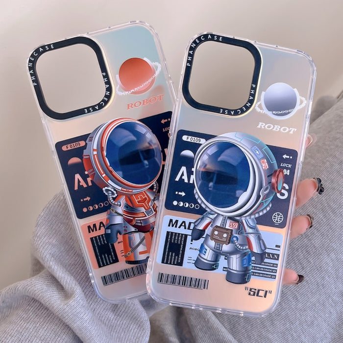 Estuche para teléfono TPU con patrón de astronauta mecánico