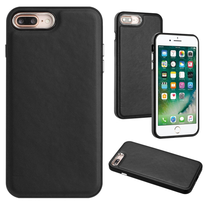 Estuche para teléfono con textura de cuero y cobertura total