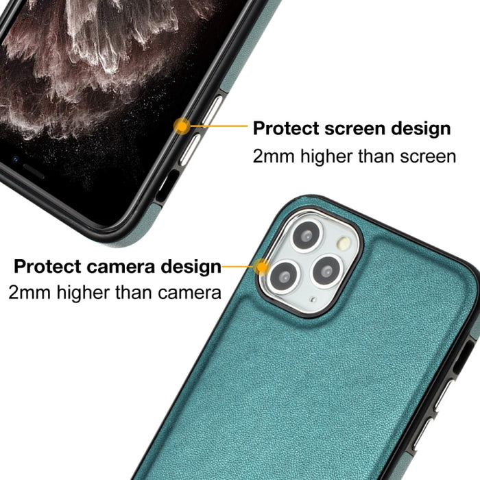Estuche para teléfono con textura de cuero y cobertura total