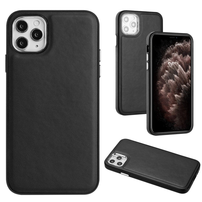 Estuche para teléfono con textura de cuero y cobertura total