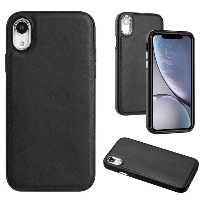 Estuche para teléfono con textura de cuero y cobertura total