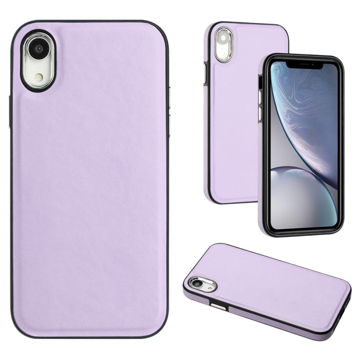 Estuche para teléfono con textura de cuero y cobertura total