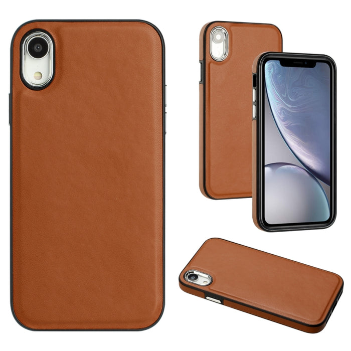 Estuche para teléfono con textura de cuero y cobertura total
