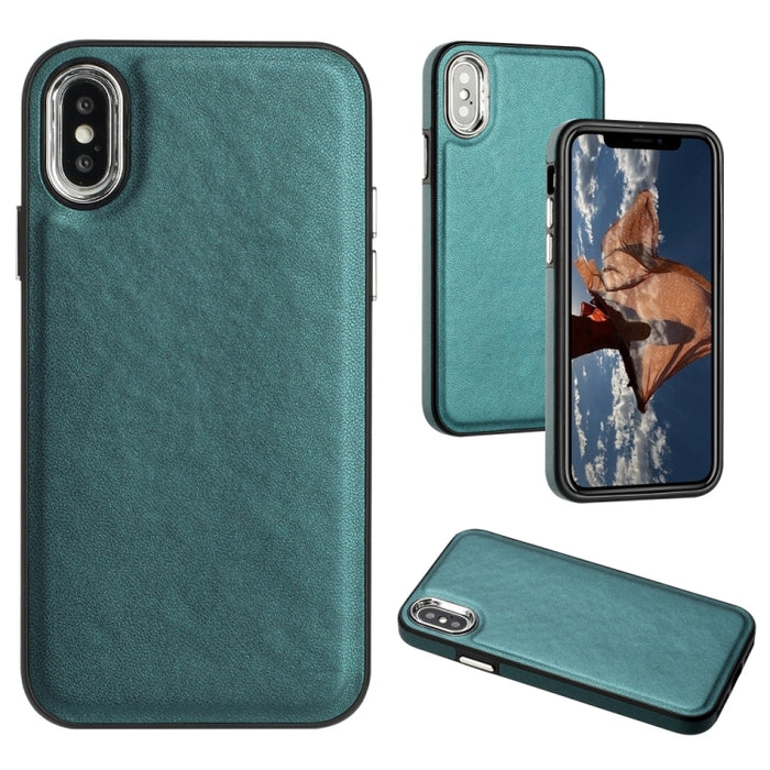 Estuche para teléfono con textura de cuero y cobertura total