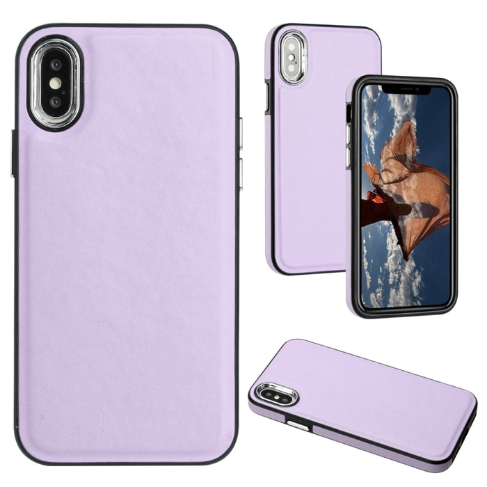 Estuche para teléfono con textura de cuero y cobertura total