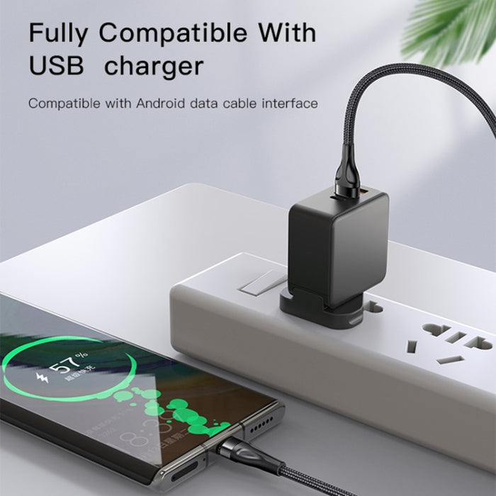 YESIDO CA111 1.2m 4A USB a doble tipo C + cable de carga dual de 8 pines, CA111