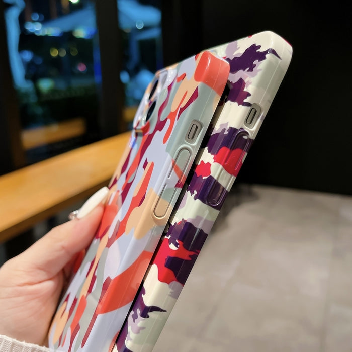 Estuche para PC con patrón de camuflaje y orificio preciso