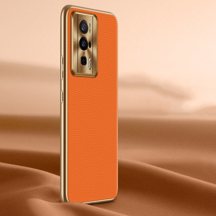 Estuche para teléfono de cuero genuino con textura de litchi, For Xiaomi 13 Ultra, For Xiaomi Redmi K60 Ultra, For Xiaomi Redmi K60 Pro, For Xiaomi Redmi K60, For Xiaomi 13 Pro, For Xiaomi 13