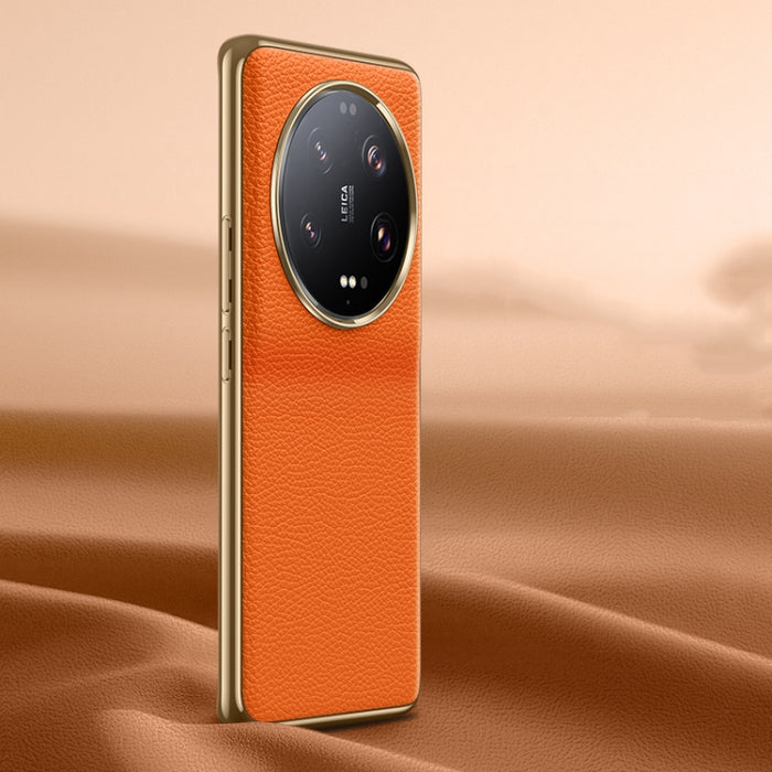 Estuche para teléfono de cuero genuino con textura de litchi, For Xiaomi 13 Ultra, For Xiaomi Redmi K60 Ultra, For Xiaomi Redmi K60 Pro, For Xiaomi Redmi K60, For Xiaomi 13 Pro, For Xiaomi 13