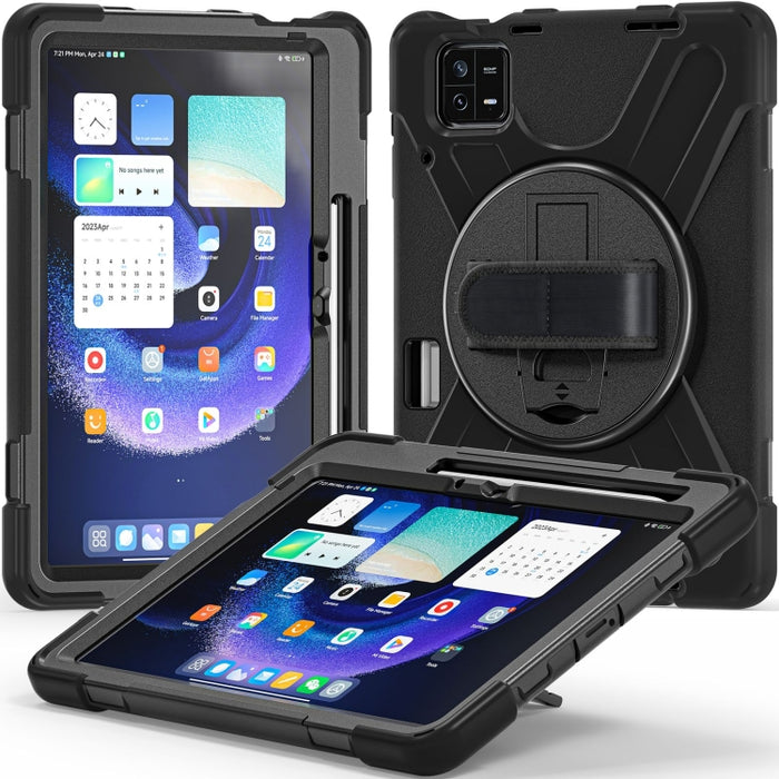 Funda híbrida de silicona para tableta con agarre y correa para el hombro, For Xiaomi Pad 6 / Pad 6 Pro