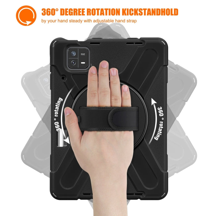 Funda híbrida de silicona para tableta con agarre y correa para el hombro, For Xiaomi Pad 6 / Pad 6 Pro