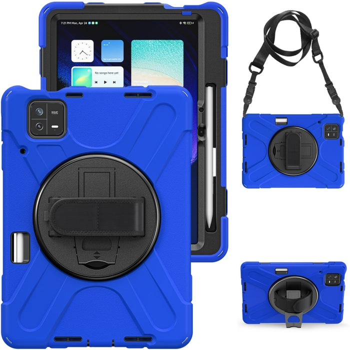 Funda híbrida de silicona para tableta con agarre y correa para el hombro, For Xiaomi Pad 6 / Pad 6 Pro