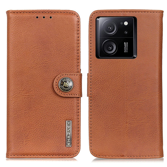 KHAZNEH Funda de cuero con textura de piel de vaca para teléfono, For Xiaomi Poco F6 / Redmi Turbo 3, For Xiaomi Poco F6 Pro, For Xiaomi Redmi K70 5G / K70 Pro 5G, For Xiaomi Redmi Note 13 Pro 4G/Poco M6 Pro 4G, For Xiaomi Redmi 13C                    ...
