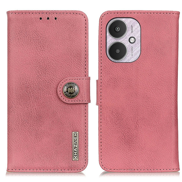 KHAZNEH Funda de cuero con textura de piel de vaca para teléfono, For Xiaomi Poco F6 / Redmi Turbo 3, For Xiaomi Poco F6 Pro, For Xiaomi Redmi K70 5G / K70 Pro 5G, For Xiaomi Redmi Note 13 Pro 4G/Poco M6 Pro 4G, For Xiaomi Redmi 13C                    ...
