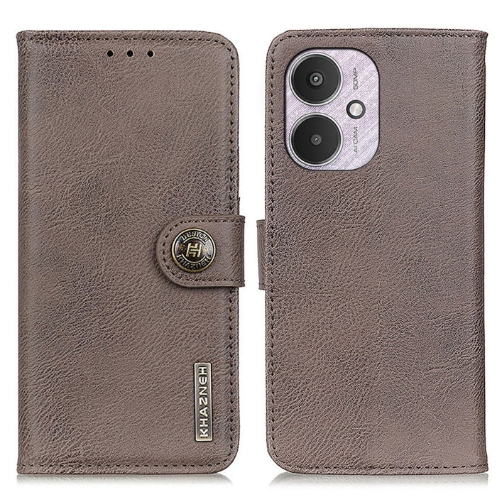 KHAZNEH Funda de cuero con textura de piel de vaca para teléfono, For Xiaomi Poco F6 / Redmi Turbo 3, For Xiaomi Poco F6 Pro, For Xiaomi Redmi K70 5G / K70 Pro 5G, For Xiaomi Redmi Note 13 Pro 4G/Poco M6 Pro 4G, For Xiaomi Redmi 13C                    ...