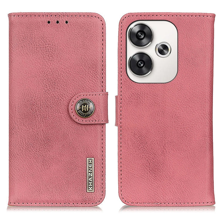 KHAZNEH Funda de cuero con textura de piel de vaca para teléfono, For Xiaomi Poco F6 / Redmi Turbo 3, For Xiaomi Poco F6 Pro, For Xiaomi Redmi K70 5G / K70 Pro 5G, For Xiaomi Redmi Note 13 Pro 4G/Poco M6 Pro 4G, For Xiaomi Redmi 13C                    ...