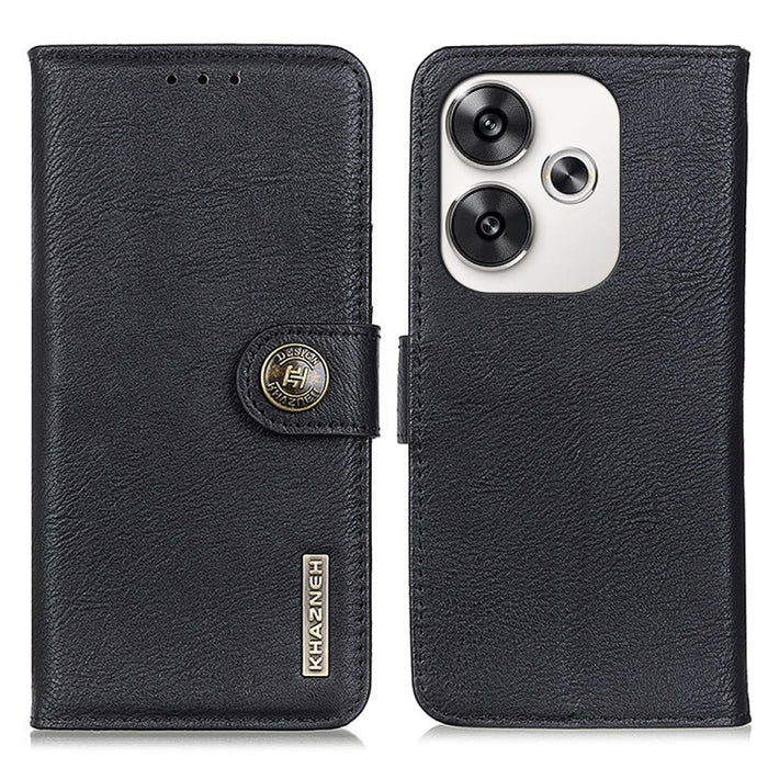 KHAZNEH Funda de cuero con textura de piel de vaca para teléfono, For Xiaomi Poco F6 / Redmi Turbo 3, For Xiaomi Poco F6 Pro, For Xiaomi Redmi K70 5G / K70 Pro 5G, For Xiaomi Redmi Note 13 Pro 4G/Poco M6 Pro 4G, For Xiaomi Redmi 13C                    ...