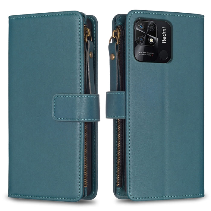 9 ranuras para tarjetas con cremallera, funda de cuero con tapa para teléfono, For Xiaomi Redmi 12C, For Xiaomi 13 Lite, For Xiaomi Redmi K60 / K60 Pro, For Xiaomi 13 Pro, For Xiaomi 13, For Xiaomi 12T / 12T Pro, For Xiaomi 12 Lite, For Xiaomi Redmi 10...