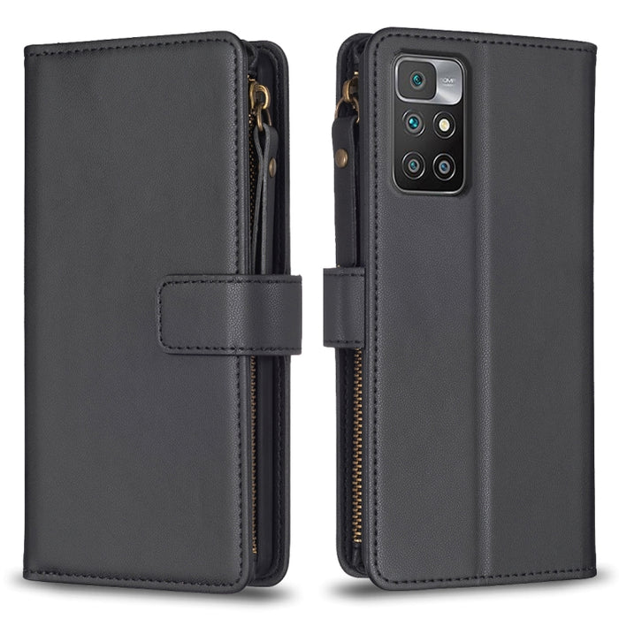 9 ranuras para tarjetas con cremallera, funda de cuero con tapa para teléfono, For Xiaomi Redmi 12C, For Xiaomi 13 Lite, For Xiaomi Redmi K60 / K60 Pro, For Xiaomi 13 Pro, For Xiaomi 13, For Xiaomi 12T / 12T Pro, For Xiaomi 12 Lite, For Xiaomi Redmi 10...