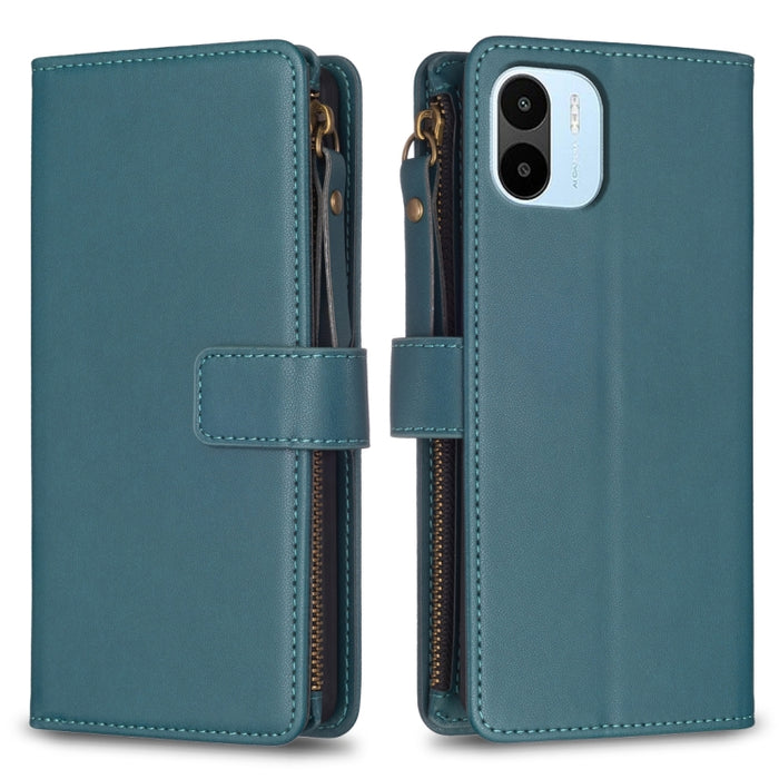 9 ranuras para tarjetas con cremallera, funda de cuero con tapa para teléfono, For Xiaomi Redmi Note 13 Pro 4G Global, For Xiaomi Poco M6 Pro 4G, For Xiaomi Redmi Note 13 4G Global, For Xiaomi Redmi Note 13, For Xiaomi Redmi 13C                        ...