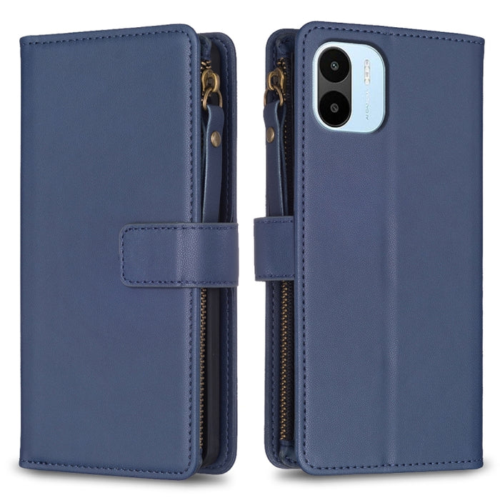 9 ranuras para tarjetas con cremallera, funda de cuero con tapa para teléfono, For Xiaomi Redmi Note 13 Pro 4G Global, For Xiaomi Poco M6 Pro 4G, For Xiaomi Redmi Note 13 4G Global, For Xiaomi Redmi Note 13, For Xiaomi Redmi 13C                        ...
