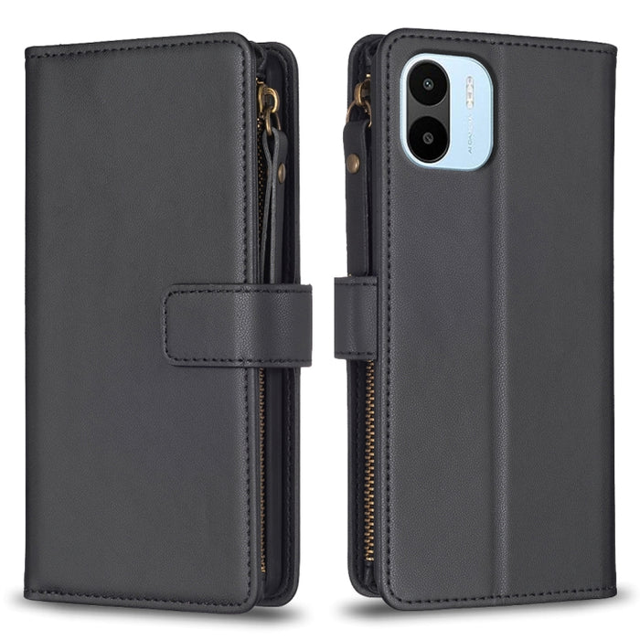 9 ranuras para tarjetas con cremallera, funda de cuero con tapa para teléfono, For Xiaomi Redmi Note 13 Pro 4G Global, For Xiaomi Poco M6 Pro 4G, For Xiaomi Redmi Note 13 4G Global, For Xiaomi Redmi Note 13, For Xiaomi Redmi 13C                        ...