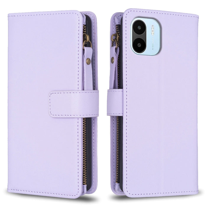 9 ranuras para tarjetas con cremallera, funda de cuero con tapa para teléfono, For Xiaomi Redmi Note 13 Pro 4G Global, For Xiaomi Poco M6 Pro 4G, For Xiaomi Redmi Note 13 4G Global, For Xiaomi Redmi Note 13, For Xiaomi Redmi 13C                        ...