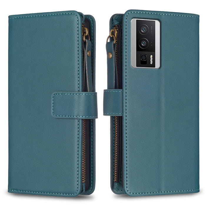 9 ranuras para tarjetas con cremallera, funda de cuero con tapa para teléfono, For Xiaomi Redmi 12C, For Xiaomi 13 Lite, For Xiaomi Redmi K60 / K60 Pro, For Xiaomi 13 Pro, For Xiaomi 13, For Xiaomi 12T / 12T Pro, For Xiaomi 12 Lite, For Xiaomi Redmi 10...