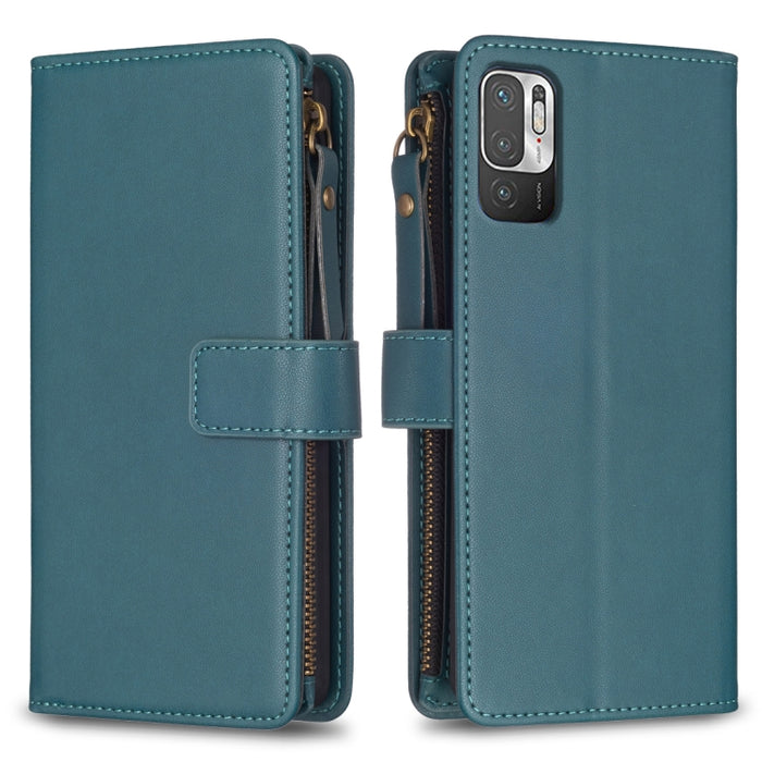 9 ranuras para tarjetas con cremallera, funda de cuero con tapa para teléfono, For Xiaomi Redmi 12C, For Xiaomi 13 Lite, For Xiaomi Redmi K60 / K60 Pro, For Xiaomi 13 Pro, For Xiaomi 13, For Xiaomi 12T / 12T Pro, For Xiaomi 12 Lite, For Xiaomi Redmi 10...