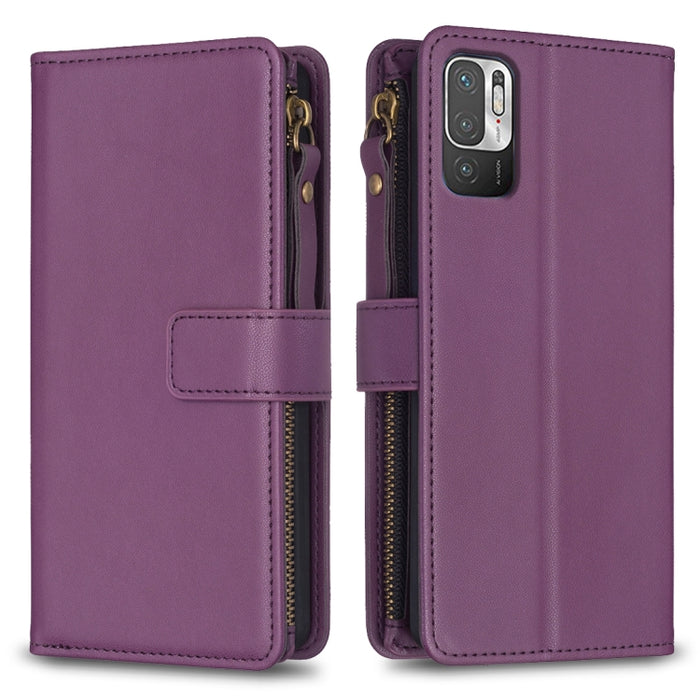 9 ranuras para tarjetas con cremallera, funda de cuero con tapa para teléfono, For Xiaomi Redmi 12C, For Xiaomi 13 Lite, For Xiaomi Redmi K60 / K60 Pro, For Xiaomi 13 Pro, For Xiaomi 13, For Xiaomi 12T / 12T Pro, For Xiaomi 12 Lite, For Xiaomi Redmi 10...