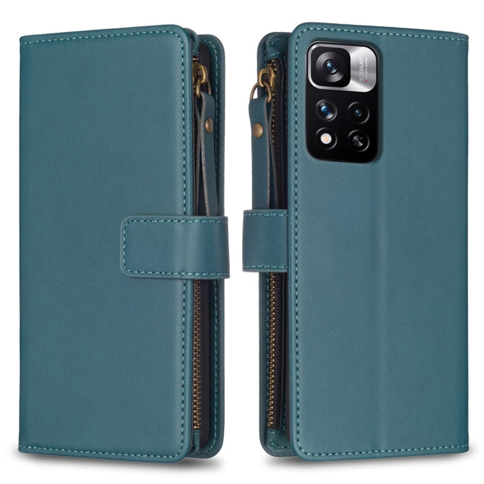 9 ranuras para tarjetas con cremallera, funda de cuero con tapa para teléfono, For Xiaomi Redmi 12C, For Xiaomi 13 Lite, For Xiaomi Redmi K60 / K60 Pro, For Xiaomi 13 Pro, For Xiaomi 13, For Xiaomi 12T / 12T Pro, For Xiaomi 12 Lite, For Xiaomi Redmi 10...