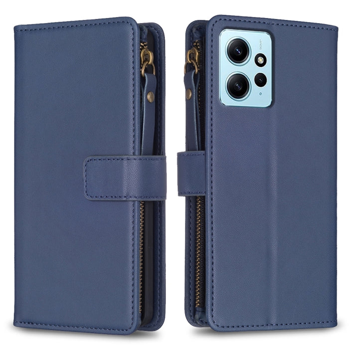 9 ranuras para tarjetas con cremallera, funda de cuero con tapa para teléfono, For Xiaomi Redmi Note 13 Pro 4G Global, For Xiaomi Poco M6 Pro 4G, For Xiaomi Redmi Note 13 4G Global, For Xiaomi Redmi Note 13, For Xiaomi Redmi 13C                        ...