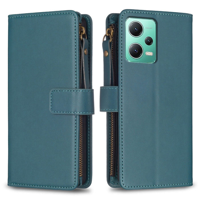 9 ranuras para tarjetas con cremallera, funda de cuero con tapa para teléfono, For Xiaomi Redmi Note 13 Pro 4G Global, For Xiaomi Poco M6 Pro 4G, For Xiaomi Redmi Note 13 4G Global, For Xiaomi Redmi Note 13, For Xiaomi Redmi 13C                        ...