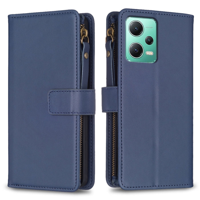 9 ranuras para tarjetas con cremallera, funda de cuero con tapa para teléfono, For Xiaomi Redmi Note 13 Pro 4G Global, For Xiaomi Poco M6 Pro 4G, For Xiaomi Redmi Note 13 4G Global, For Xiaomi Redmi Note 13, For Xiaomi Redmi 13C                        ...