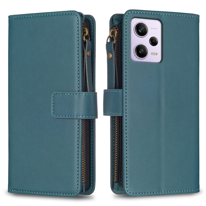 9 ranuras para tarjetas con cremallera, funda de cuero con tapa para teléfono, For Xiaomi Redmi Note 13 Pro 4G Global, For Xiaomi Poco M6 Pro 4G, For Xiaomi Redmi Note 13 4G Global, For Xiaomi Redmi Note 13, For Xiaomi Redmi 13C                        ...