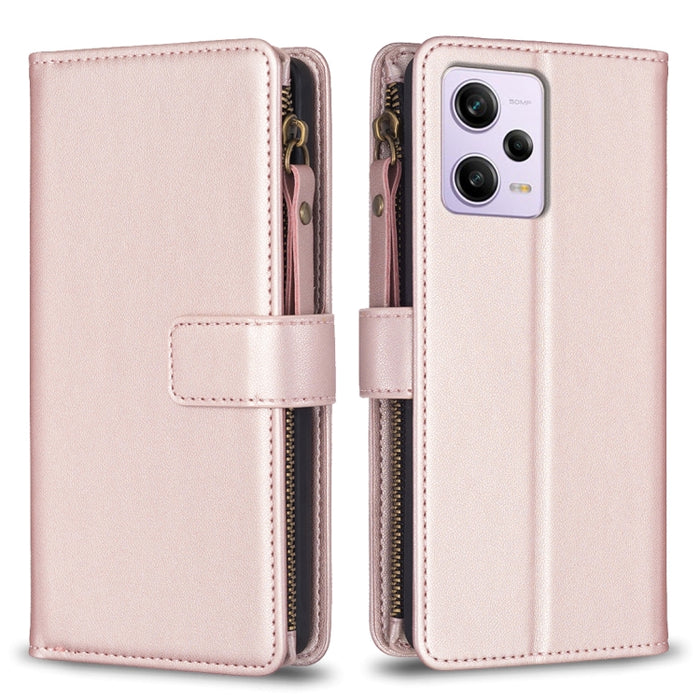 9 ranuras para tarjetas con cremallera, funda de cuero con tapa para teléfono, For Xiaomi Redmi Note 13 Pro 4G Global, For Xiaomi Poco M6 Pro 4G, For Xiaomi Redmi Note 13 4G Global, For Xiaomi Redmi Note 13, For Xiaomi Redmi 13C                        ...