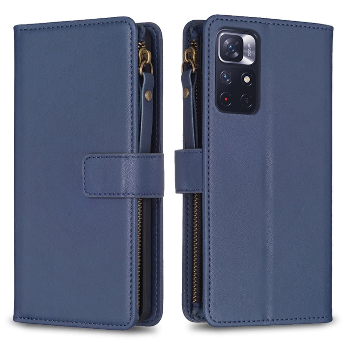 9 ranuras para tarjetas con cremallera, funda de cuero con tapa para teléfono, For Xiaomi Redmi Note 13 Pro 4G Global, For Xiaomi Poco M6 Pro 4G, For Xiaomi Redmi Note 13 4G Global, For Xiaomi Redmi Note 13, For Xiaomi Redmi 13C                        ...