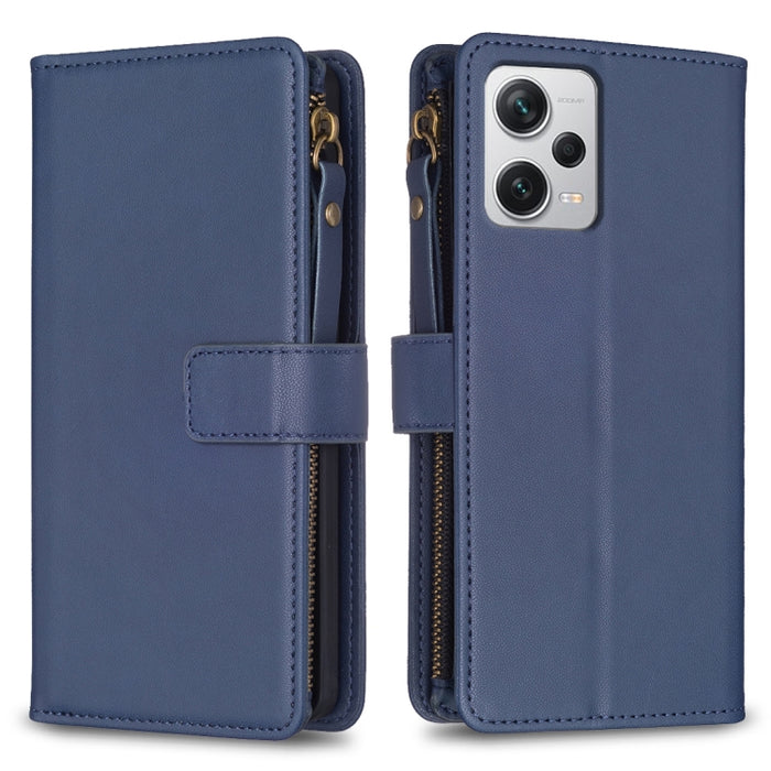 9 ranuras para tarjetas con cremallera, funda de cuero con tapa para teléfono, For Xiaomi Redmi Note 13 Pro 4G Global, For Xiaomi Poco M6 Pro 4G, For Xiaomi Redmi Note 13 4G Global, For Xiaomi Redmi Note 13, For Xiaomi Redmi 13C                        ...