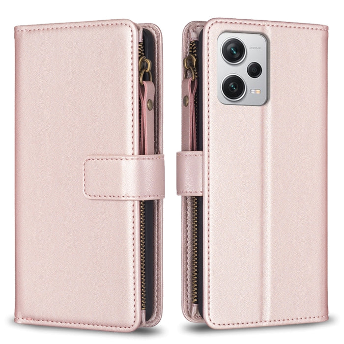 9 ranuras para tarjetas con cremallera, funda de cuero con tapa para teléfono, For Xiaomi Redmi Note 13 Pro 4G Global, For Xiaomi Poco M6 Pro 4G, For Xiaomi Redmi Note 13 4G Global, For Xiaomi Redmi Note 13, For Xiaomi Redmi 13C                        ...