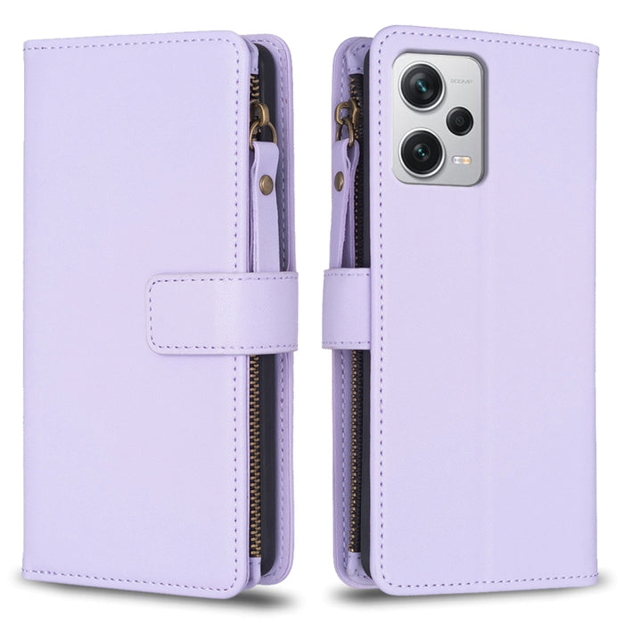 9 ranuras para tarjetas con cremallera, funda de cuero con tapa para teléfono, For Xiaomi Redmi Note 13 Pro 4G Global, For Xiaomi Poco M6 Pro 4G, For Xiaomi Redmi Note 13 4G Global, For Xiaomi Redmi Note 13, For Xiaomi Redmi 13C                        ...