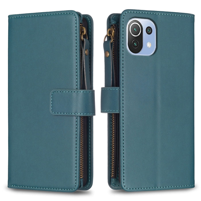 9 ranuras para tarjetas con cremallera, funda de cuero con tapa para teléfono, For Xiaomi Redmi 12C, For Xiaomi 13 Lite, For Xiaomi Redmi K60 / K60 Pro, For Xiaomi 13 Pro, For Xiaomi 13, For Xiaomi 12T / 12T Pro, For Xiaomi 12 Lite, For Xiaomi Redmi 10...