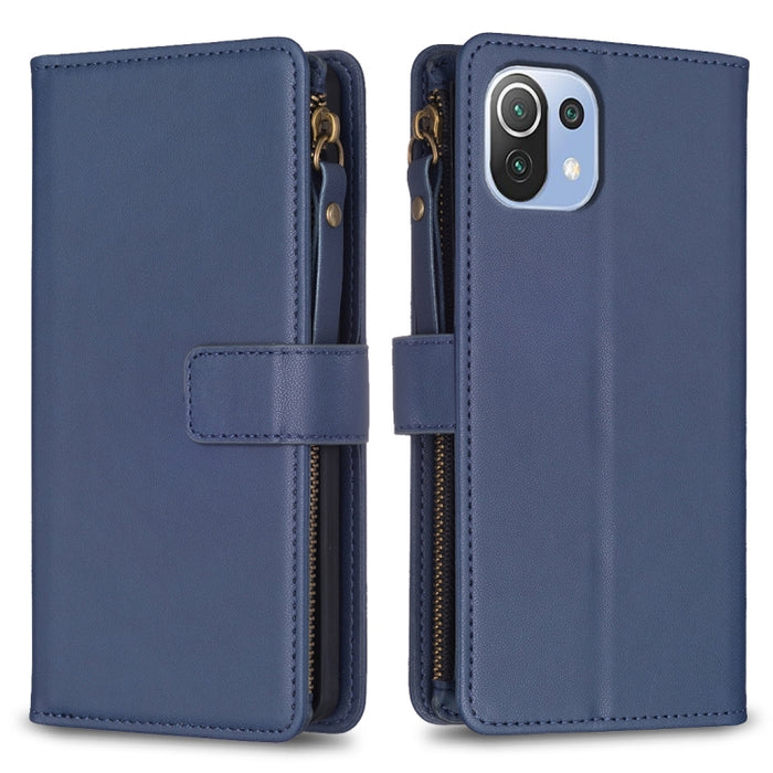 9 ranuras para tarjetas con cremallera, funda de cuero con tapa para teléfono, For Xiaomi Redmi 12C, For Xiaomi 13 Lite, For Xiaomi Redmi K60 / K60 Pro, For Xiaomi 13 Pro, For Xiaomi 13, For Xiaomi 12T / 12T Pro, For Xiaomi 12 Lite, For Xiaomi Redmi 10...