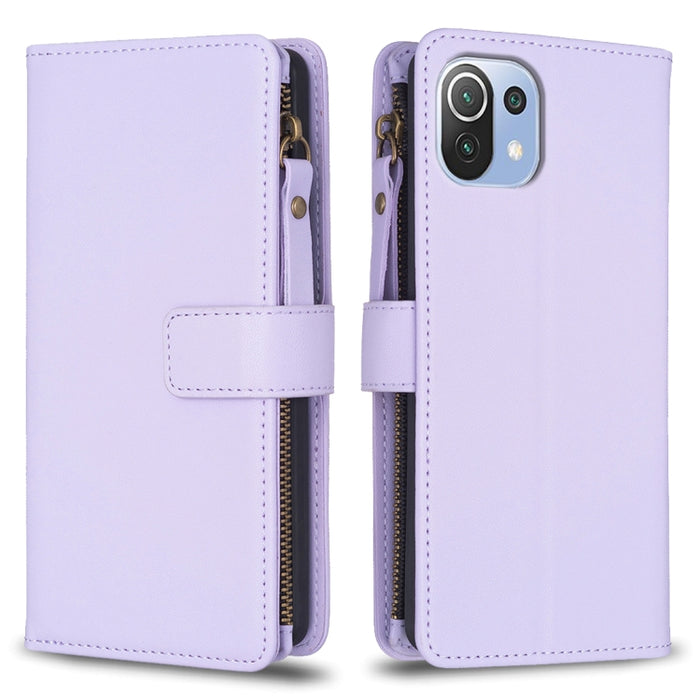 9 ranuras para tarjetas con cremallera, funda de cuero con tapa para teléfono, For Xiaomi Redmi 12C, For Xiaomi 13 Lite, For Xiaomi Redmi K60 / K60 Pro, For Xiaomi 13 Pro, For Xiaomi 13, For Xiaomi 12T / 12T Pro, For Xiaomi 12 Lite, For Xiaomi Redmi 10...