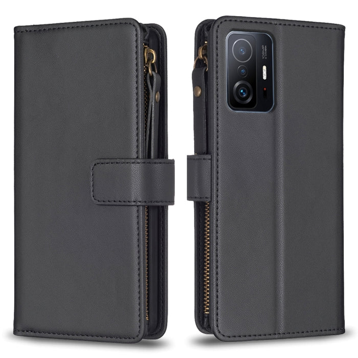 9 ranuras para tarjetas con cremallera, funda de cuero con tapa para teléfono, For Xiaomi Redmi 12C, For Xiaomi 13 Lite, For Xiaomi Redmi K60 / K60 Pro, For Xiaomi 13 Pro, For Xiaomi 13, For Xiaomi 12T / 12T Pro, For Xiaomi 12 Lite, For Xiaomi Redmi 10...