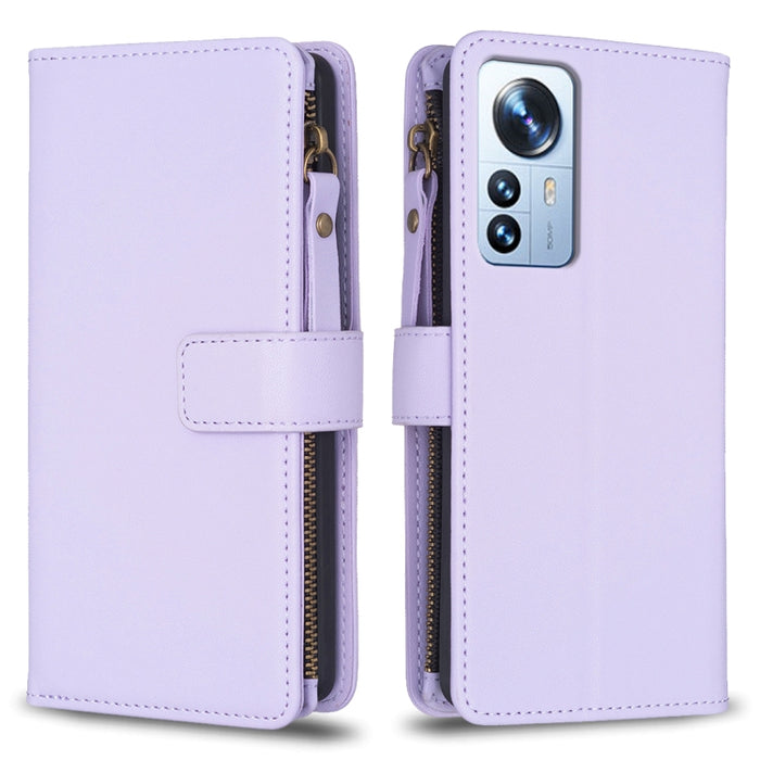9 ranuras para tarjetas con cremallera, funda de cuero con tapa para teléfono, For Xiaomi Redmi 12C, For Xiaomi 13 Lite, For Xiaomi Redmi K60 / K60 Pro, For Xiaomi 13 Pro, For Xiaomi 13, For Xiaomi 12T / 12T Pro, For Xiaomi 12 Lite, For Xiaomi Redmi 10...