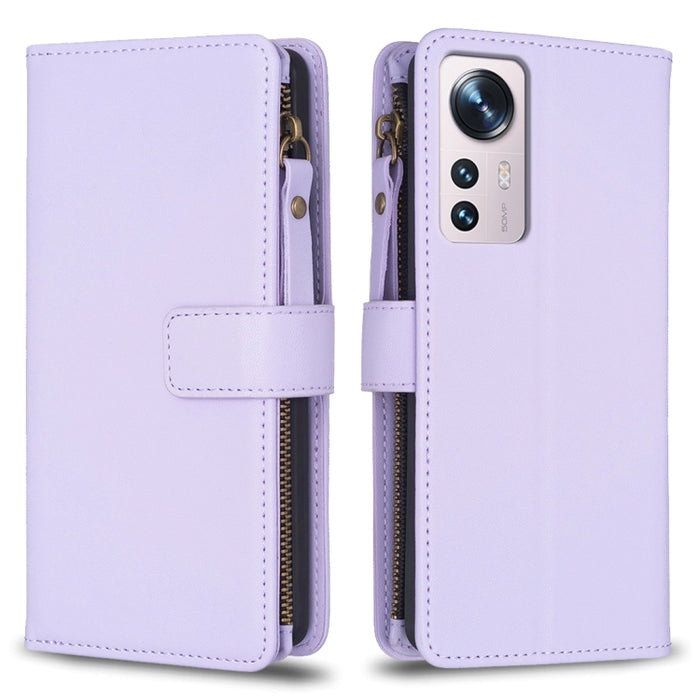 9 ranuras para tarjetas con cremallera, funda de cuero con tapa para teléfono, For Xiaomi Redmi 12C, For Xiaomi 13 Lite, For Xiaomi Redmi K60 / K60 Pro, For Xiaomi 13 Pro, For Xiaomi 13, For Xiaomi 12T / 12T Pro, For Xiaomi 12 Lite, For Xiaomi Redmi 10...