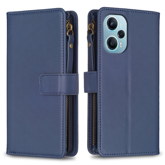 9 ranuras para tarjetas con cremallera, funda de cuero con tapa para teléfono, For Xiaomi Redmi Note 13 Pro 4G Global, For Xiaomi Poco M6 Pro 4G, For Xiaomi Redmi Note 13 4G Global, For Xiaomi Redmi Note 13, For Xiaomi Redmi 13C                        ...