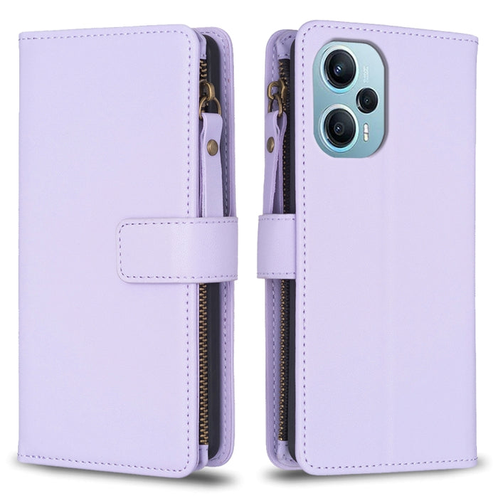 9 ranuras para tarjetas con cremallera, funda de cuero con tapa para teléfono, For Xiaomi Redmi Note 13 Pro 4G Global, For Xiaomi Poco M6 Pro 4G, For Xiaomi Redmi Note 13 4G Global, For Xiaomi Redmi Note 13, For Xiaomi Redmi 13C                        ...